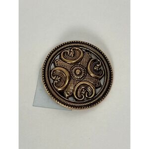 Vintage Kalevala Koru Brooch Pin Finland Gold Tone Original‎ Finnish Jewelry